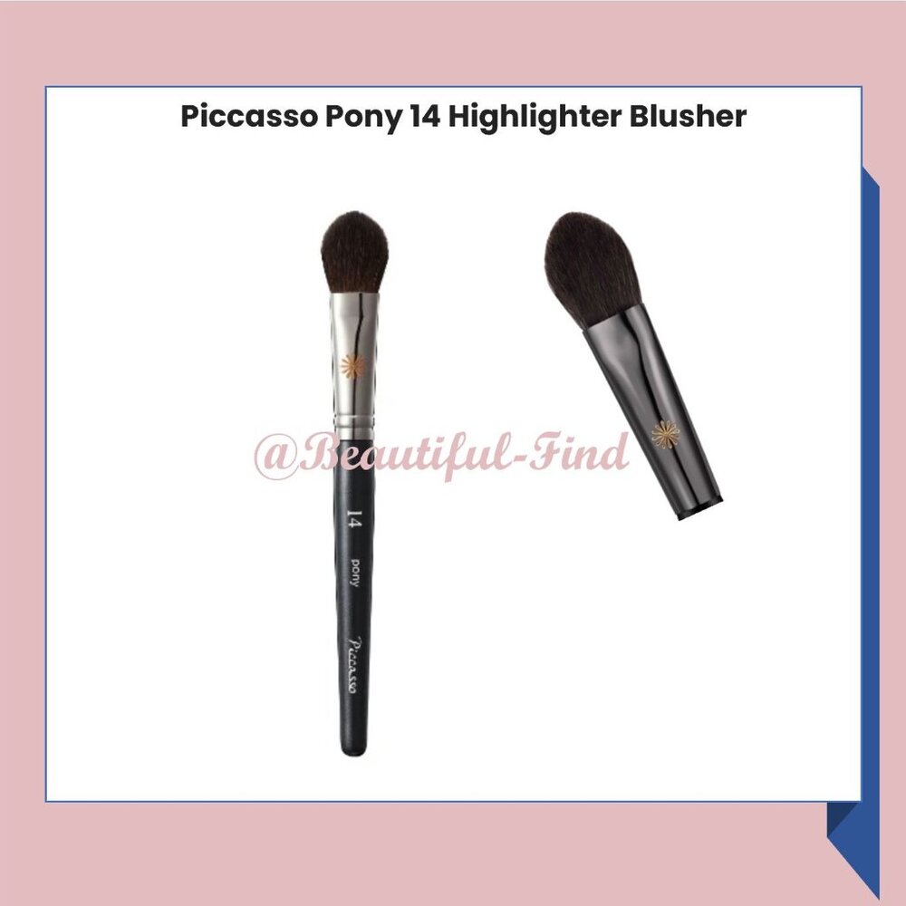 PICCASSO Makeup #Pony14 Highlighter/Blush Brush New